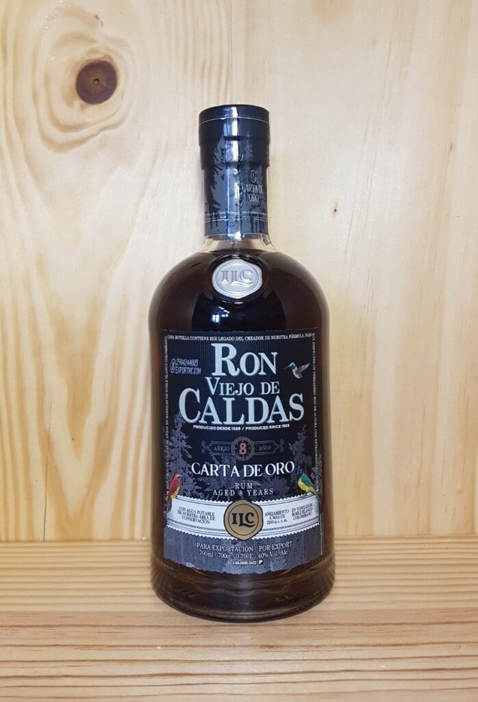 COLOMBIE - Rhum "Carta de Oro 8" Viejo de Caldas 70 cl